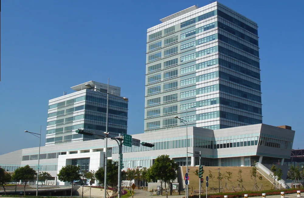 Office buildings in the Central Taiwan Science Park, Taichung, where Surglasses is headquartered